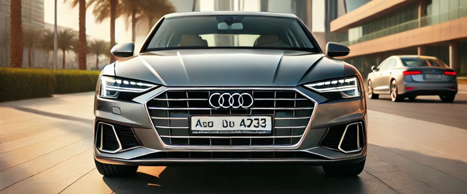 Audi car available for rent at Al Hurr Car Rental in Abu Dhabi