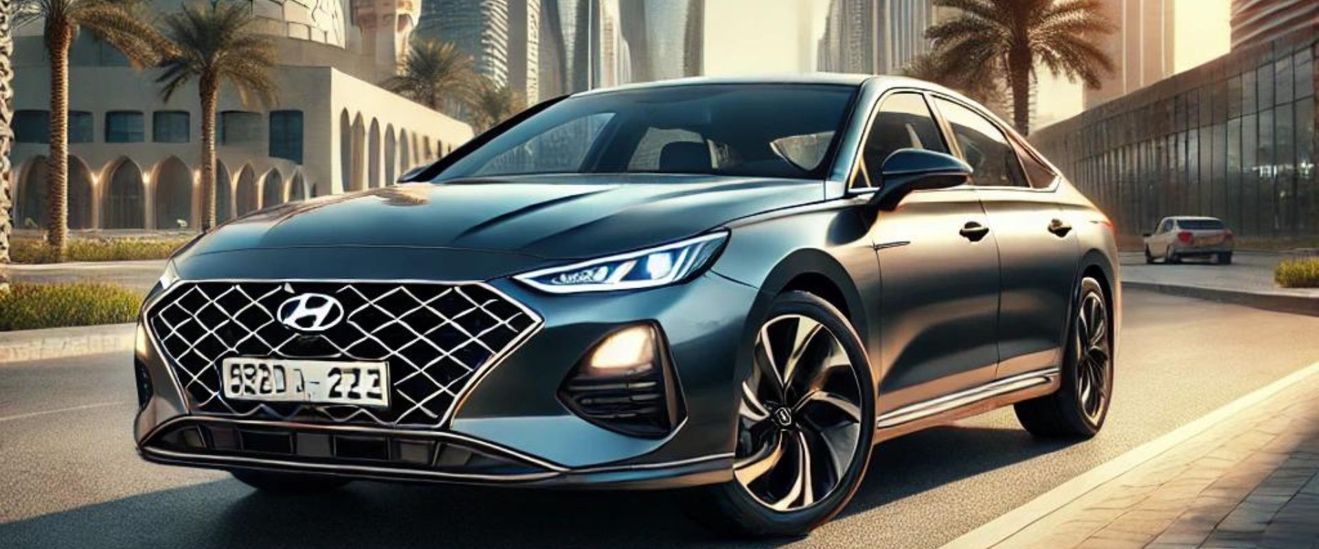 Hyundai car available for rent at Al Hurr Car Rental in Abu Dhabi